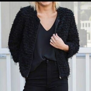 BB Dakota Shaggy Faux Fur Jacket